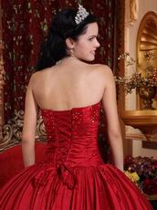 Inexpensive Wine Red Dress Quinceanera Top Designer