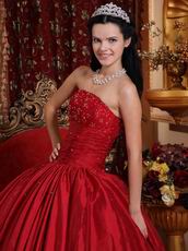 Inexpensive Wine Red Dress Quinceanera Top Designer