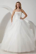 Noble Sweetheart Beading Puffy Ball Gown Dress For Bridal