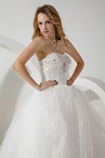 Noble Sweetheart Beading Puffy Ball Gown Dress For Bridal