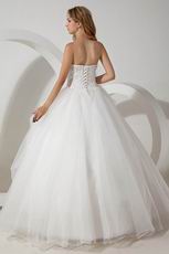 Noble Sweetheart Beading Puffy Ball Gown Dress For Bridal