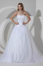 Best Seller Sweetheart White Bridal Chapel Wedding Dress Cheap