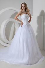 Best Seller Sweetheart White Bridal Chapel Wedding Dress Cheap