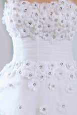 Sweetheart Flowers Upper Part Dropped Bridal Gown In Arkansas