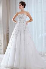 Fit And Flare Sweet Heart Stylish Wedding Bridal Dress In Illinois