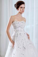 Fit And Flare Sweet Heart Stylish Wedding Bridal Dress In Illinois