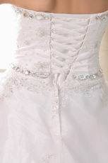 Gorgeous Crystals Appliqued Layers Skirt High Street Wedding Dress