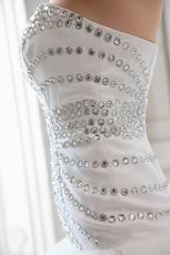 Brand New Strapless Layers Puffy Skirt Ivory Chapel Wedding Gown