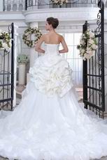 Gorgeous Applique Bead Bubble Layers Puffy Wedding Bridal Dress