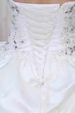 Gorgeous Applique Bead Bubble Layers Puffy Wedding Bridal Dress