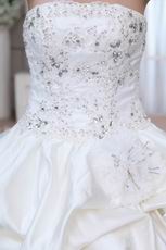 Gorgeous Applique Bead Bubble Layers Puffy Wedding Bridal Dress