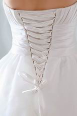 Romantic Appliqued Bottom Puffy Skirt Wedding Dress For Bride