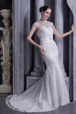 Noble Mermaid High-neck Top Designer Lists For Wedding Dress