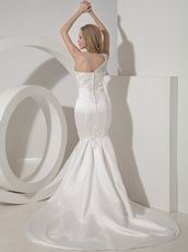 Sexy One Shoulder Trumpet Petite Bridal Gown With Applique