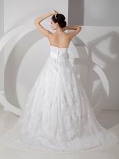 Cheap Strapless Appliques Decorate Wedding Bridal Gown With Belt