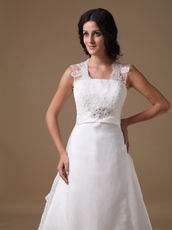 Discount Square Lace Emberllishments Wedding Dress For Sale