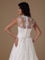 Discount Square Lace Emberllishments Wedding Dress For Sale