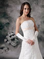 Perfect Strapless A-line Silhouette Bridal Dress Stores In Huston