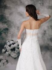 Perfect Strapless A-line Silhouette Bridal Dress Stores In Huston