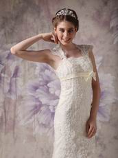 Exquisite Straps Wedding Dress With Square Neck Design