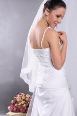 Cheap V-Neck A-line Wedding Dress Made By Ivory Taffeta