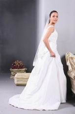 Straps Beading Applique Emberllishments Wedding Dress In Huston