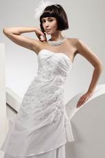 Affordable Ivory Taffeta A-line Skirt Designer Wedding Dress