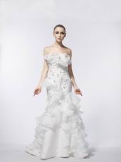 Unique Mermaid Cascade Alaska Wedding Dress On Sale