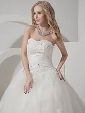 Pretty Sweetheart Designer Bridal Wedding Dress With Applique