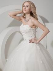 Pretty Sweetheart Designer Bridal Wedding Dress With Applique