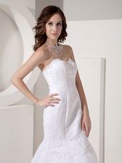 Romantic Mermaid Affordable Lace Wedding Dress Petite