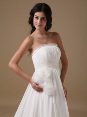 2014 Stylish Maternity Wedding Dress With Handmade Flowers Bottom