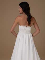 2014 Stylish Maternity Wedding Dress With Handmade Flowers Bottom