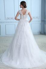 Best Straps Appliqued Court Wedding Dress For Sale In New Mexico