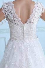Best Straps Appliqued Court Wedding Dress For Sale In New Mexico