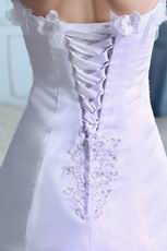 Beautiful Appliqued Bottom Chapel Bridal Dress With Appliqued Jacket