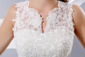 Fit And Flare Beading Bridal Wedding Dress Applique Emberllishments