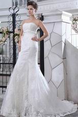 Slender Inexpensive Appliques Mermaid Fishtail Wedding Dress