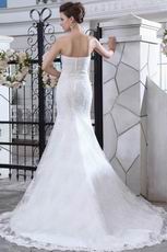 Slender Inexpensive Appliques Mermaid Fishtail Wedding Dress