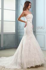 Prettye Trumpet Fishtail Ivory Bridal Wedding Dress For Cheap