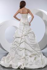 Pretty Sweetheart Bubble Ball Gown Ivory Wedding Bridal Dress