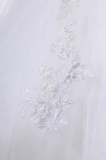 Discount Handmade Sweetheart Appliques Net Western Wedding Dress