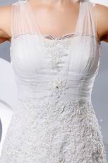 Casual Appliqued Trumpet Fishtail Bridal Wedding Dress By Net