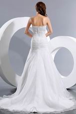 Discount Sweetheart Cascade Skirt Garden Wedding Ceremony Bridal Dress