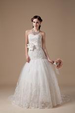 Discount Sweetheart Ivory Wedding Party Dress With Applique