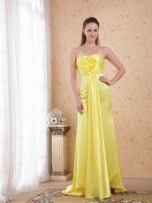 Fishtail Bright Canary Yellow New Arrival Prom Dress