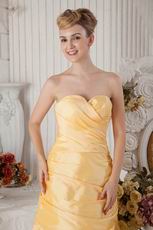 Inexpensive Sweetheart Neck Yellow Short Prom Dress With Jacket
