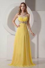 Beautiful Sweetheart Polychrome Bright Yellow Prom Dress