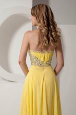 Beautiful Sweetheart Polychrome Bright Yellow Prom Dress