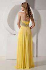 Beautiful Sweetheart Polychrome Bright Yellow Prom Dress